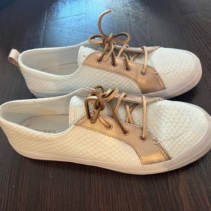 Sperry Top-Sider ivory and rose gold